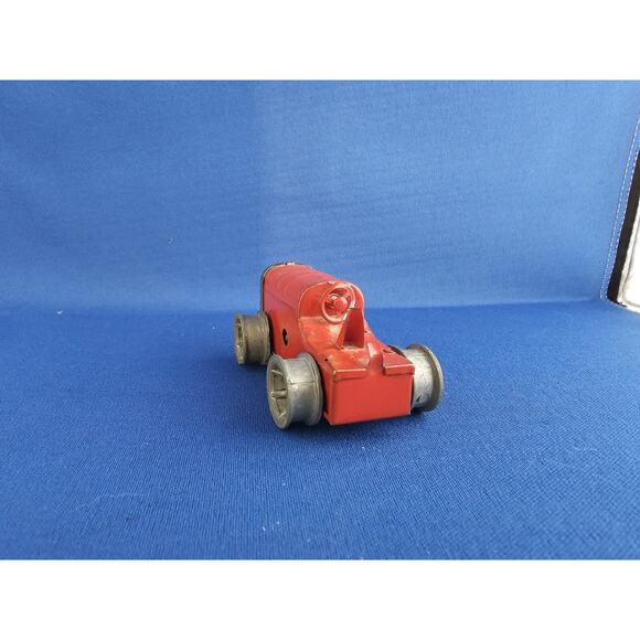 Vintage Wind-Up Tri Ang Minic Toys Red Tractor - Made in England - no key - Picture 3 of 9